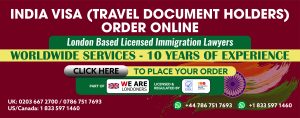 India Visa for Travel Document